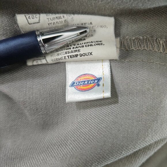 Dickies Work Shirt Men Size Medium Short Sleeve Gray - Picture 7 of 9